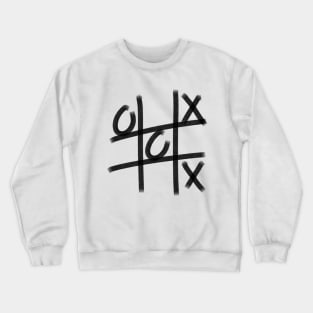 Tic Tac Toe game in black Crewneck Sweatshirt